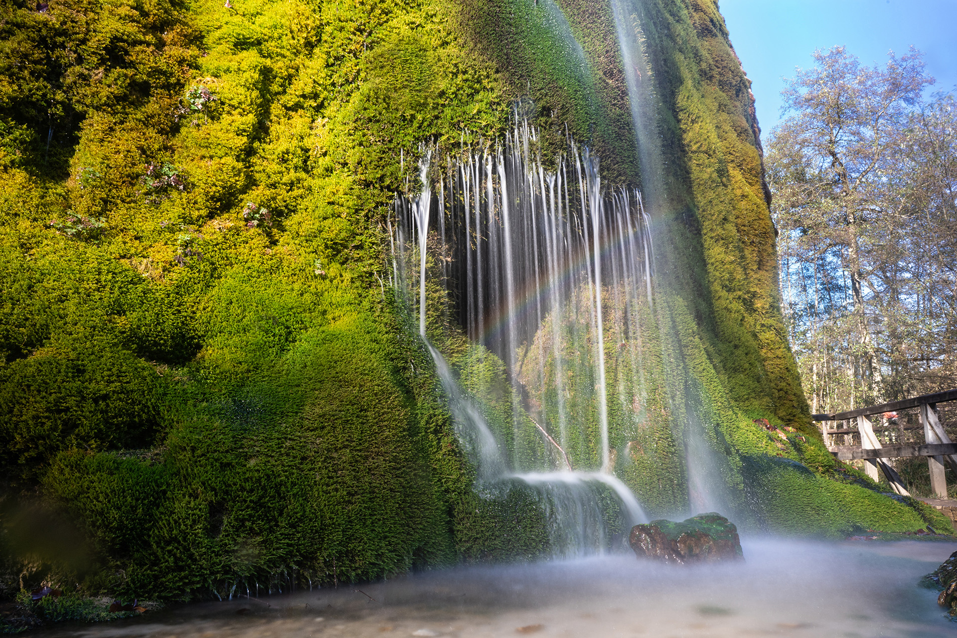 Regenbogen am Dreimühlen Wasserfall, Copyright Stephan Siemon © belichtet.net, Stephan Siemon