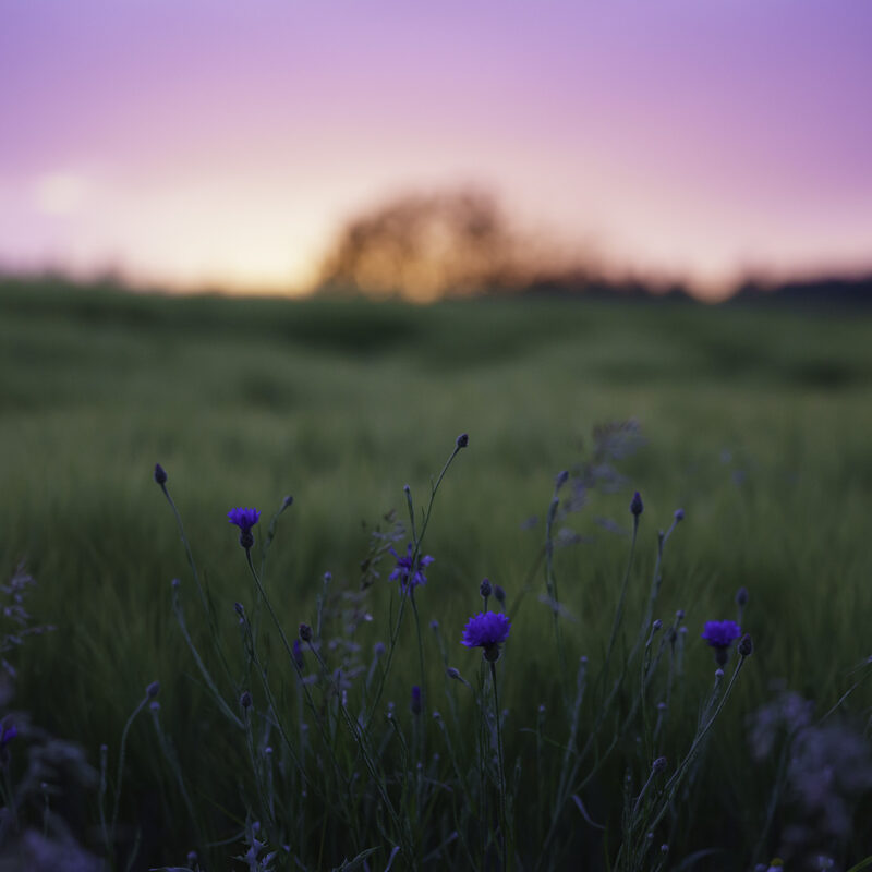 Bild zum Beitrag Wildblumen im Sonnenuntergang